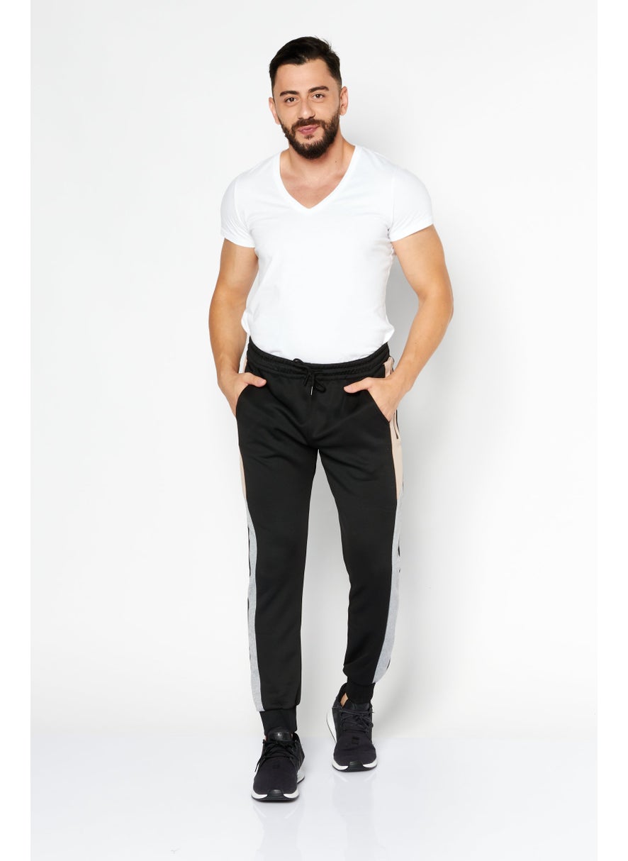 Cultura New York Men Sportswear Fit Training Sweatpants, Black  - Image 3