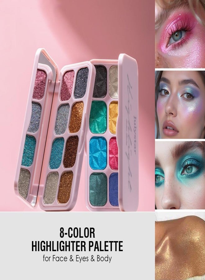 BAISEN DIARY 8-Color Eyeshadow Palette, Gilded Soft Focus, Warm Gold & Neutral Shimmer Shades, Waterproof Long-Lasting Formula, Smooth Blendable Eye Makeup for Natural Glam Looks - Image 4