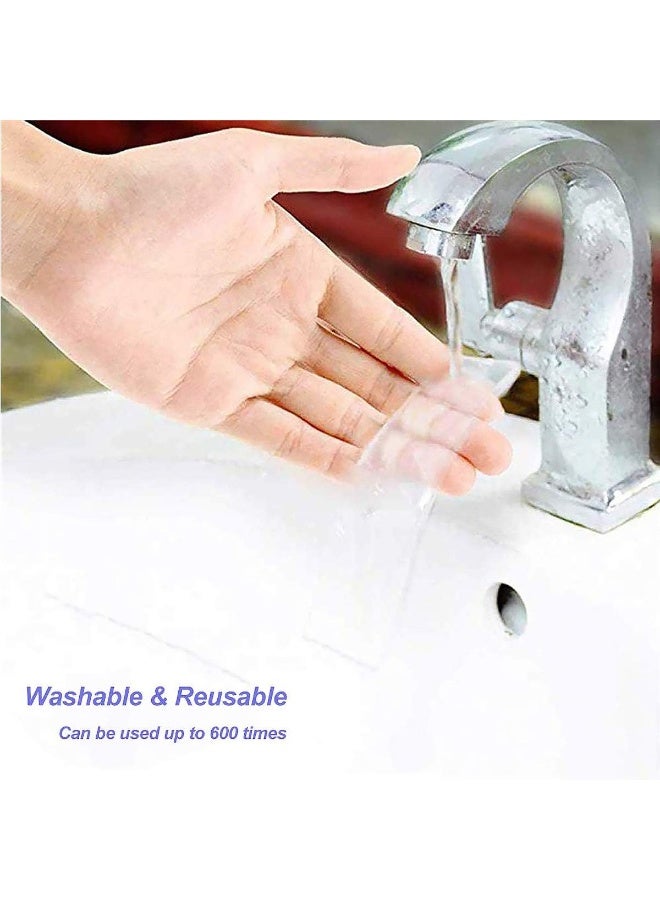 شريط لاصق قابل للغسل بدون أثر nanoTape، 1م/3.3قدم شريط سيليكون لاصق قابل لإعادة الاستخدام، سهل الإزالة، بدون أثر، يلتصق بالزجاج، المعدن، خزائن المطبخ وغيرها (شفاف، 2مم) - Image 5