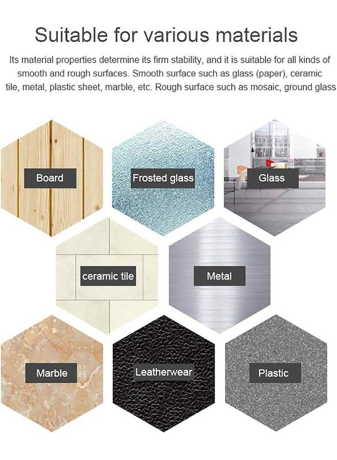 شريط لاصق قابل للغسل بدون أثر nanoTape، 1م/3.3قدم شريط سيليكون لاصق قابل لإعادة الاستخدام، سهل الإزالة، بدون أثر، يلتصق بالزجاج، المعدن، خزائن المطبخ وغيرها (شفاف، 2مم) - Image 4