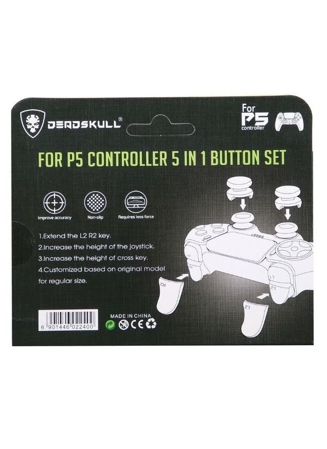 DEADSKULL - Thumb Grip for PS5 GamerPack 5 in 1 Black - Image 1