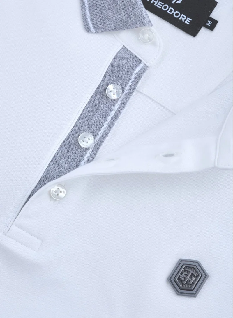 Theodore  White Aurum Polo for Men | Best Price UAE