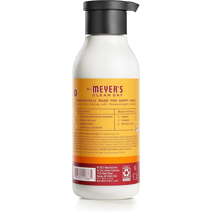 Mrs. Meyer's Body Lotion for Dry Skin, Non-Greasy Moisturizer Made with Essential Oils, Clementine, 16 fl. oz - Pack of 3 - Image 2