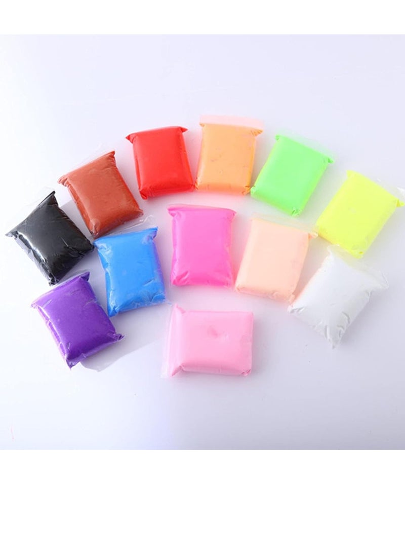 ألوان بلاستيسين يمكنك صنعها بنفسك لتعليم الأطفال من 24 قطعة من يابوي، صلصال خفيف للغاية يجف بالهواء، لعبة صلصال تشكيل تفاعلية متعددة الألوان - Image 2