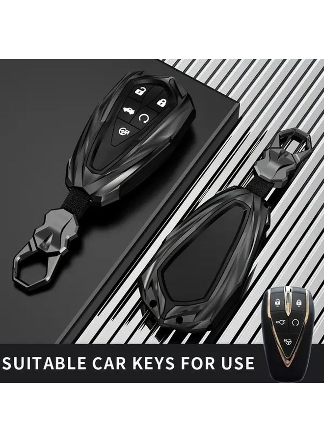 Type D Zinc Alloy Smart Key Case Cover With Chain For Multiple Car Models - Image 5