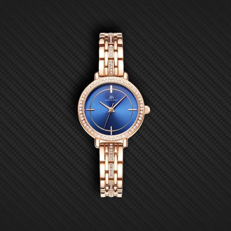 Kenneth Scott blue Women's Stainless Steel Analog Watch K23532-RBKN - 28.5 mm for Women | Best Price UAE