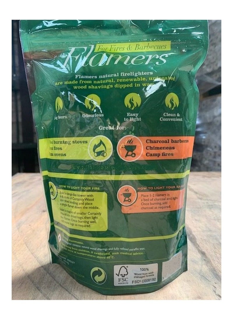 Flamers Pack Of 30 Natural Firelighters  - Image 3