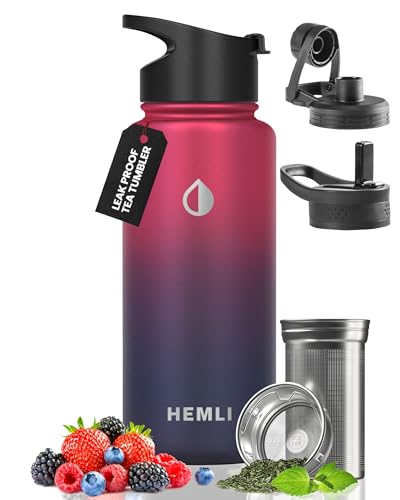 32 oz Insulated Tea Tumbler Bottle with Infuser Travel Mugs
