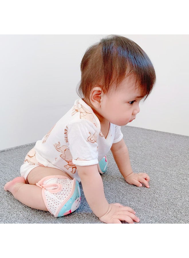 Lovebox Aibaoshi Baby Knee Pads, Children's Walking And Crawling Knee Protectors, Adjustable Baby Anti-chafing Elbow Pads, 2-piece Set, S163 Rabbit + Cat - Image 5