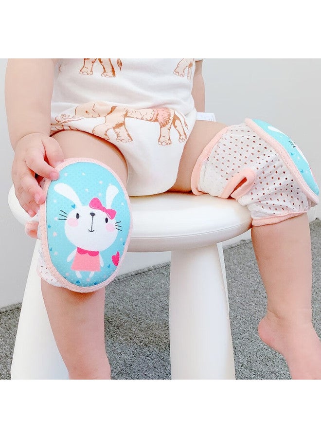 Lovebox Aibaoshi Baby Knee Pads, Children's Walking And Crawling Knee Protectors, Adjustable Baby Anti-chafing Elbow Pads, 2-piece Set, S163 Rabbit + Cat - Image 4