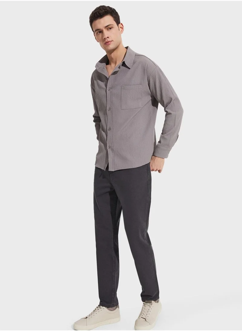 جون Essential Straight Fit Trousers
