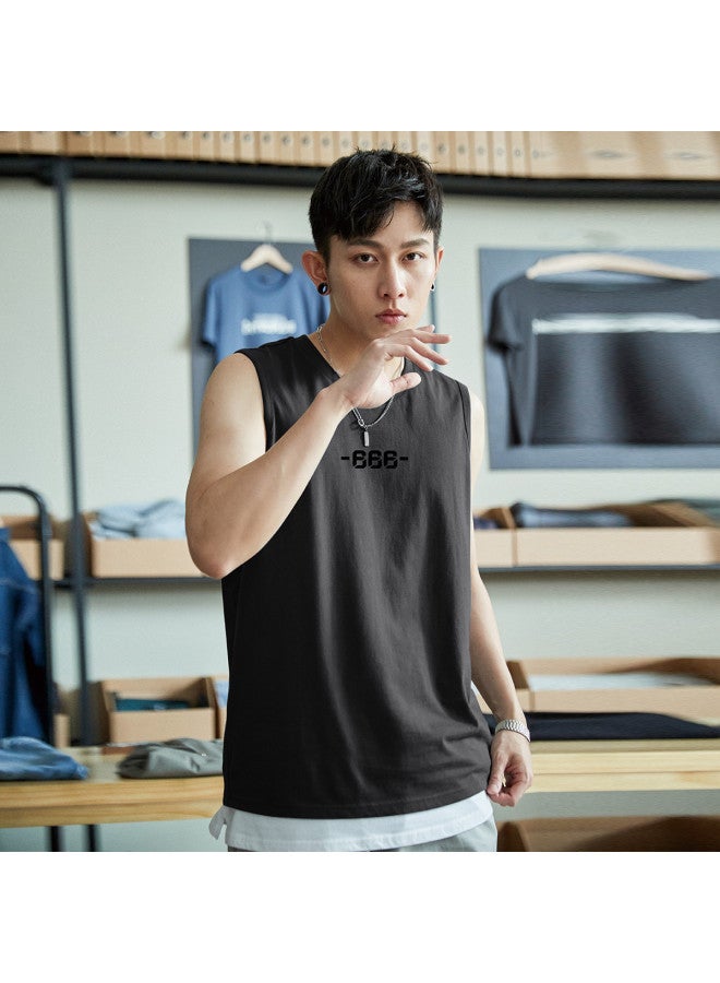 TonLion 2025 Summer Men's Vest lightweight Summer Sleeveless Shirt versatile Sporty Style Men's Tank Top casual Sleeveless Undershirt For Men - Image 5
