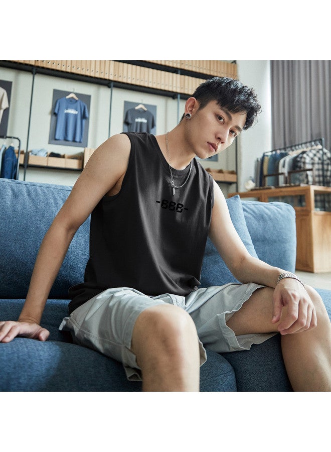 TonLion 2025 Summer Men's Vest lightweight Summer Sleeveless Shirt versatile Sporty Style Men's Tank Top casual Sleeveless Undershirt For Men - Image 4