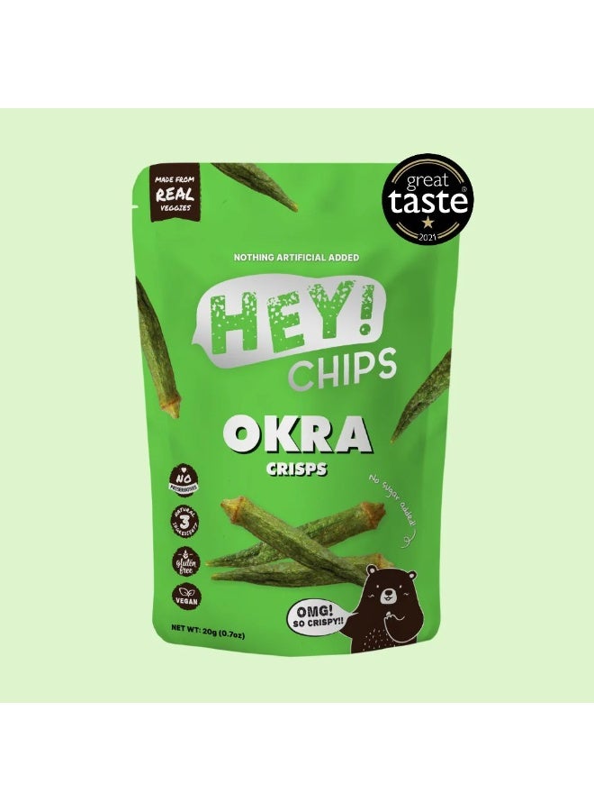  مرحبا! رقائق البطاطس رقائق البطاطس المقلية هي شيبس أوكرا عادية 20 جرام - Image 1