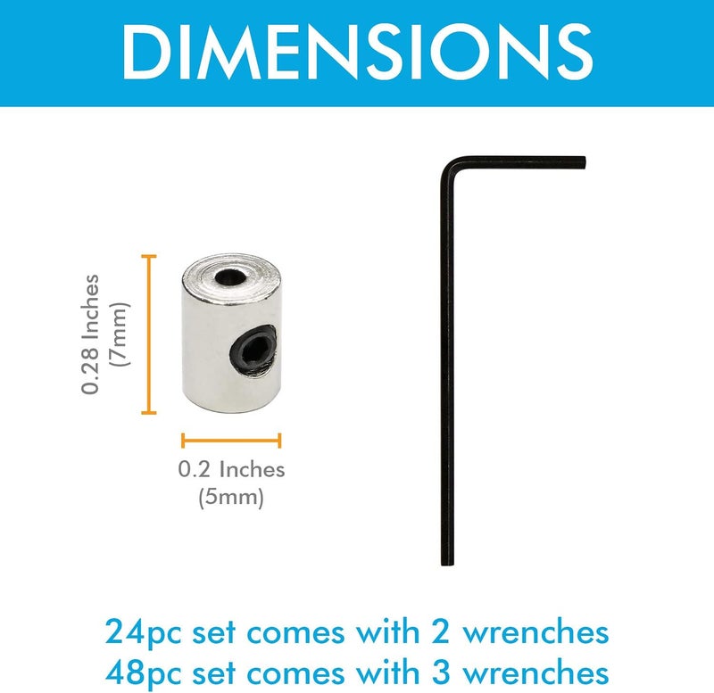 Millennial Essentials Pin Locks Locking Clasp Pin Backs with Wrench (24 Pieces) - Image 3