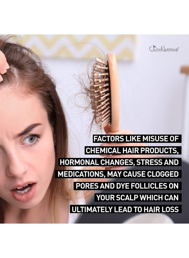 Just Nutritive Grow New Hair Treatment ; Hair Regrowth Oil ; Natural Hair Care ; Hair Growth Treatment For Men And Women ; Just Nutritive ; 4 Oz - Image 3