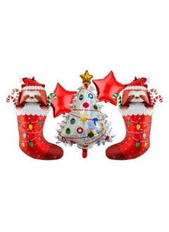 Atpata Funky Atpata Funky Christmas Theme Baby Shower Title Phrase Text Foil Balloons for Baby Shower Party Decoration (Baby Its Cold Outside)  - Image 2