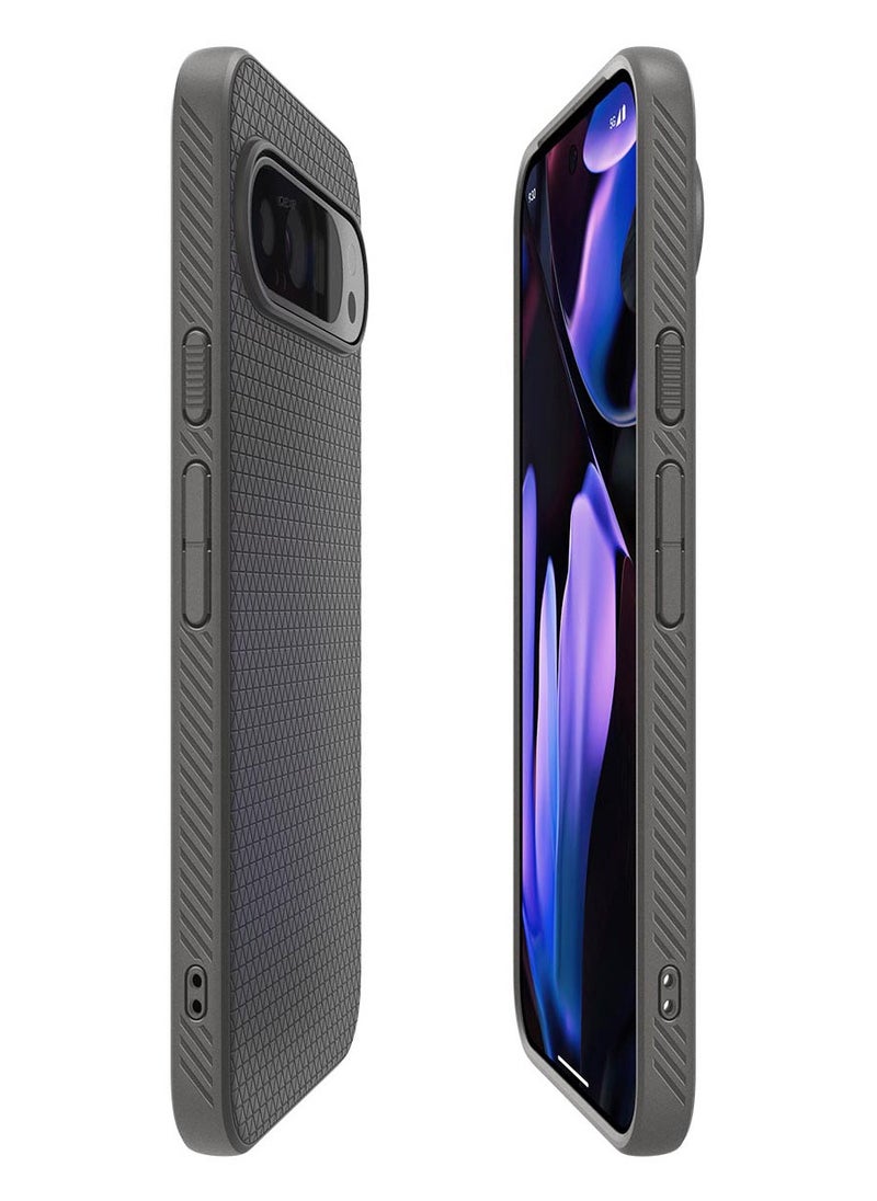 Spigen - جراب Liquid Air لهاتف Google Pixel 9 / جراب Pixel 9 PRO - رمادي رخامي - Image 1