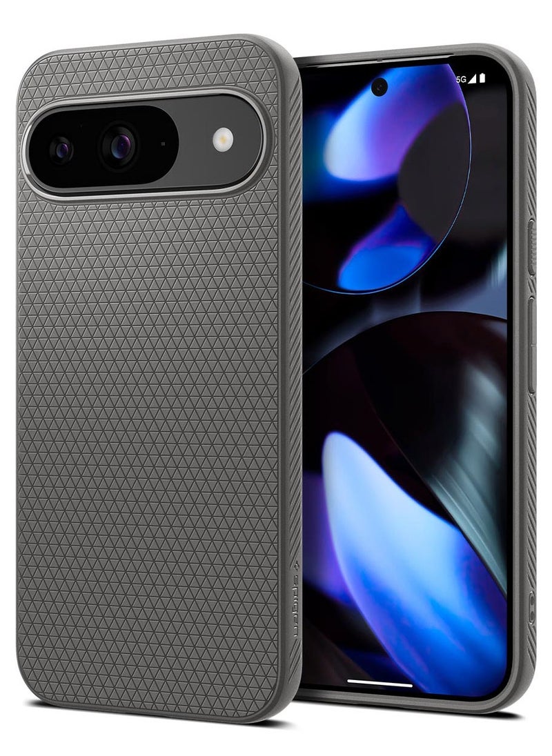 Spigen - جراب Liquid Air لهاتف Google Pixel 9 / جراب Pixel 9 PRO - رمادي رخامي - Image 1