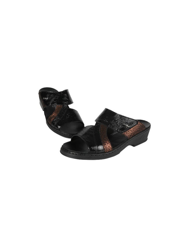 Josef Seibel - Josef Seibel Ladies Comfort Wedge Sandals 08824-AR50776 Bronze 36 - Image 1