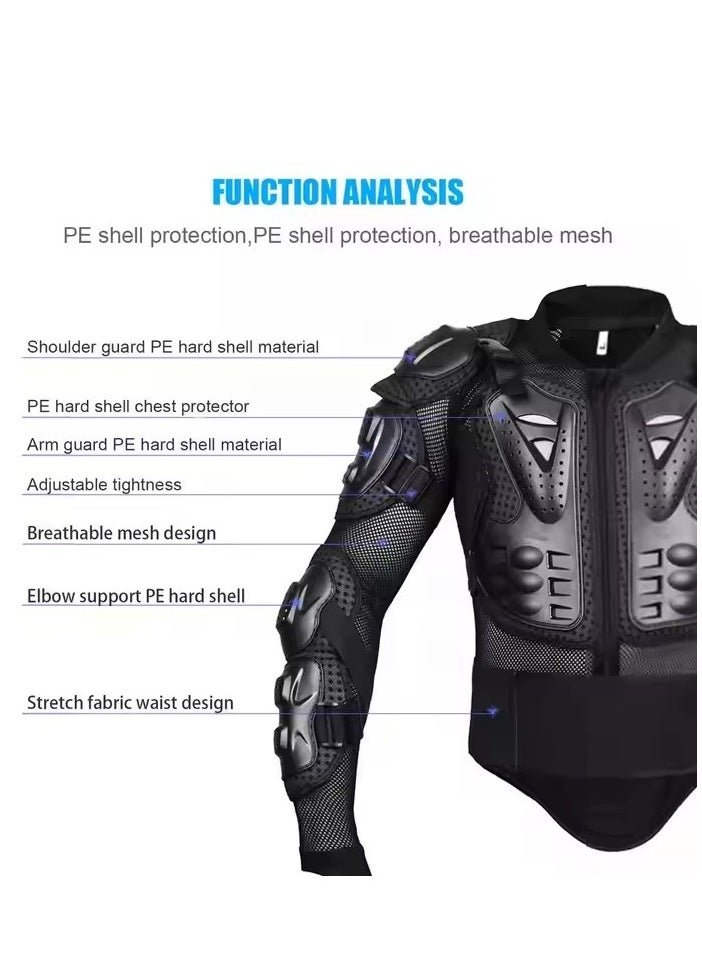 بيوينتي Motorcycle Protective Jacket, Motocross Riding Protective Gear, ATV Dirt Bike Chest Spine Protector, ,Sport Motocross MTB Racing Full Body Armor Protector for Men  - Image 5