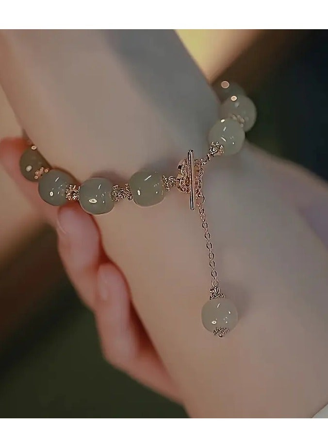 Goolsky هدية خاصة للحبيب، سوار خرز زجاجي – هدية مجوهرات أنيقة للأزواج، تصميم متطابق لخرز زجاجي، ارتداء يومي للأزواج/هدية رومانسية، تعويذة حظ - Image 3