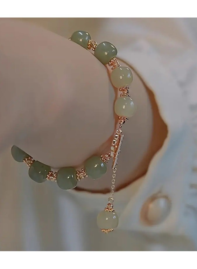 Goolsky هدية خاصة للحبيب، سوار خرز زجاجي – هدية مجوهرات أنيقة للأزواج، تصميم متطابق لخرز زجاجي، ارتداء يومي للأزواج/هدية رومانسية، تعويذة حظ - Image 4