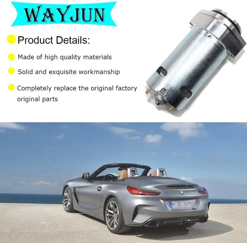 WayJun 54347193448 Convertible Hydraulic Liftgate Motor Pump Compatible with 2003-2008 Z4 E85 (Roof Pump Motor with Bracket) - Image 2