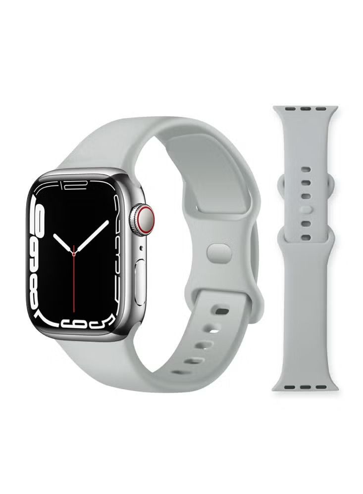 Zaboon Infinity Solid Silicone Replacement Band for Apple Watch 41/40/38mm Series 7/6/5/4/SE - Image 1