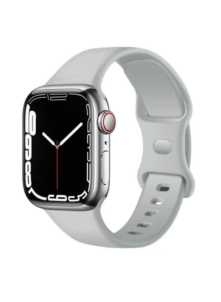 Zaboon Infinity Solid Silicone Replacement Band for Apple Watch 41/40/38mm Series 7/6/5/4/SE - Image 2