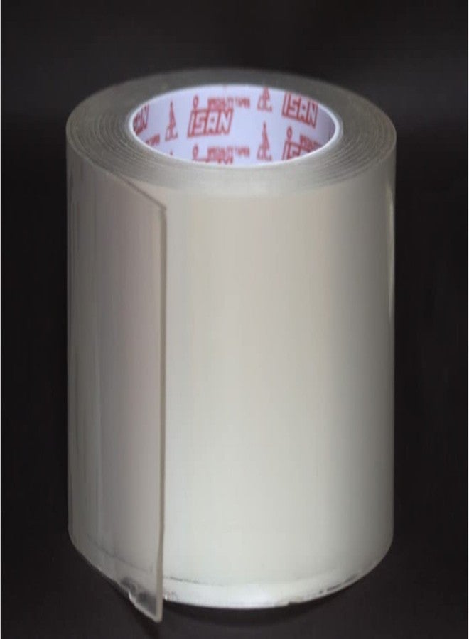 ISAN® NANO GEL Tape 1mm Thickness, Width 72mm (3" Approx) x 3m Length Double sided Transparent Washable Reusable (1 Pc.) - Image 1