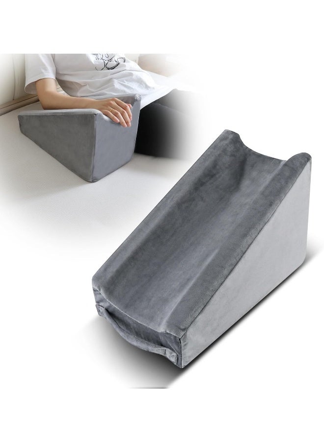 Hossmily Arm Elevation Pillow, Arm Wedge Elevation Pillow Excellent, Ergonomic Elbow Support Pillow for Sleeping Arm Pads Elbow Pillow with Removable Pillow Case-Grey - Image 1