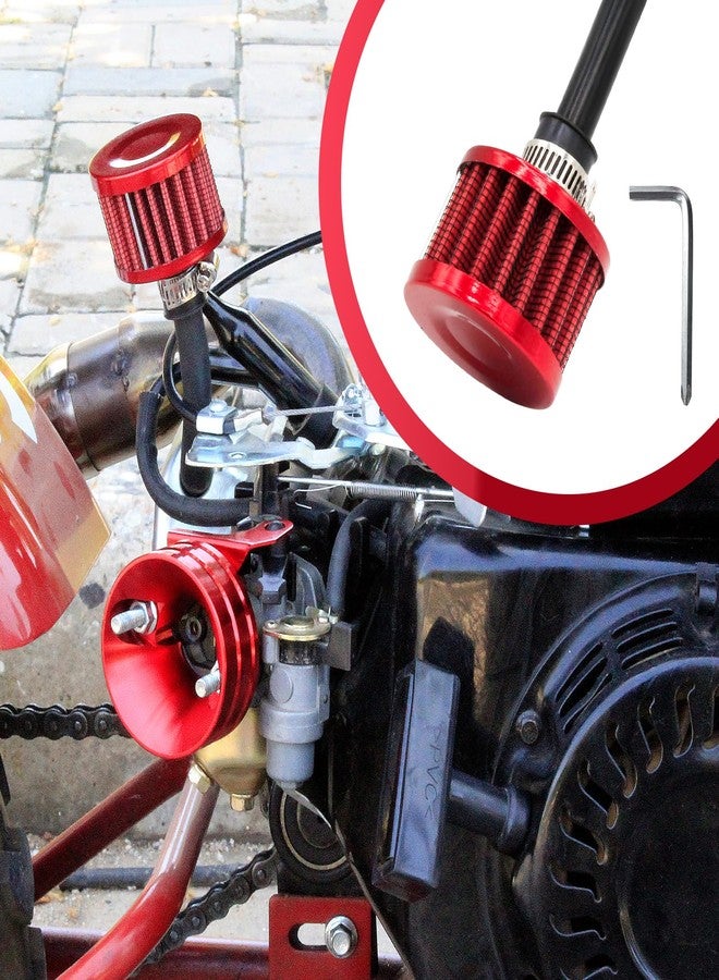 KTUMININV 212cc Air Filter Valve Cover Breather Filter for Predator 196cc 6.5hp Coleman CT200U BT200X CT200U-EX Baja Warrior MB200 GX160 GX200 Mini Bike Go kart Performance Parts - Image 2