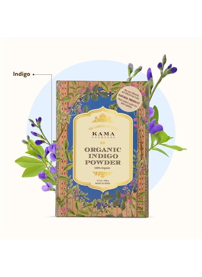 Kama Ayurveda Kama Ayurveda Organic Indigo Powder, 100gm  - Image 1