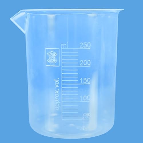 ESAW Multipurpose Measuring Cup/Beaker/Jug Set for Kitchen, Cooking, Science Labs, Baking, Car Service & Schools – BPA-Free Plastic, Set of 4 (500 ml, 250ml, 100ml, 50ml) - Image 4