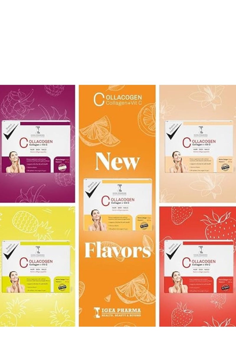 إيجيا فارما كولاكوجين مع فيتامين سي – نكهة التوت – 30 كيس (312 جم) - Image 5
