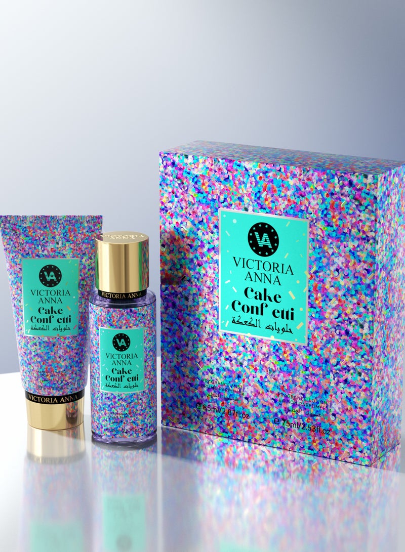 VICTORIA ANNA 85ml Body Mist & Lotion Perfumed Gift Set, Long Lasting Fragrance Spray with Moisturizing Scented Lotion for Women - Elegant Daily Scent Duo - Image 1