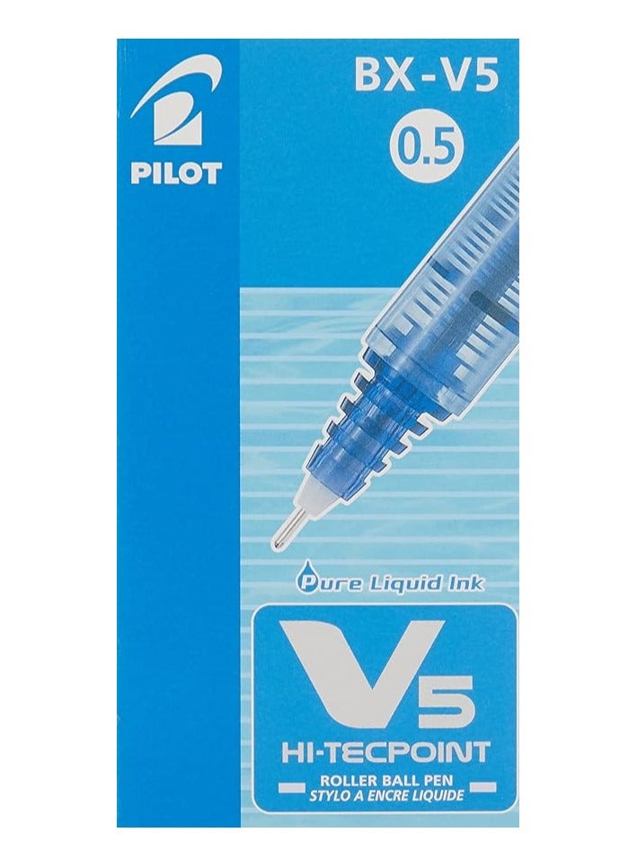 بايلوت قلم حبر جل بايلوت V5 0.5 ملم، علبة 12 قلم أزرق - Image 1