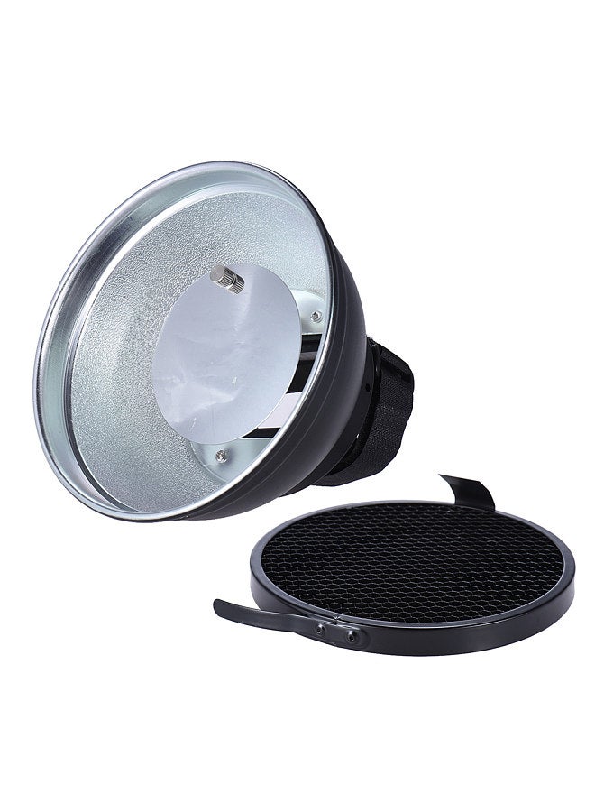 ANDOER Andoer 5.9'' (15cm) Silver Beauty Dish Diffuser w/ 30 Degree Honeycomb Replacement for Neewer Canon Nikon Yongnuo Godox Meike Vivitar Photography On-camera Flash Speedlite Speedlight  - Image 2