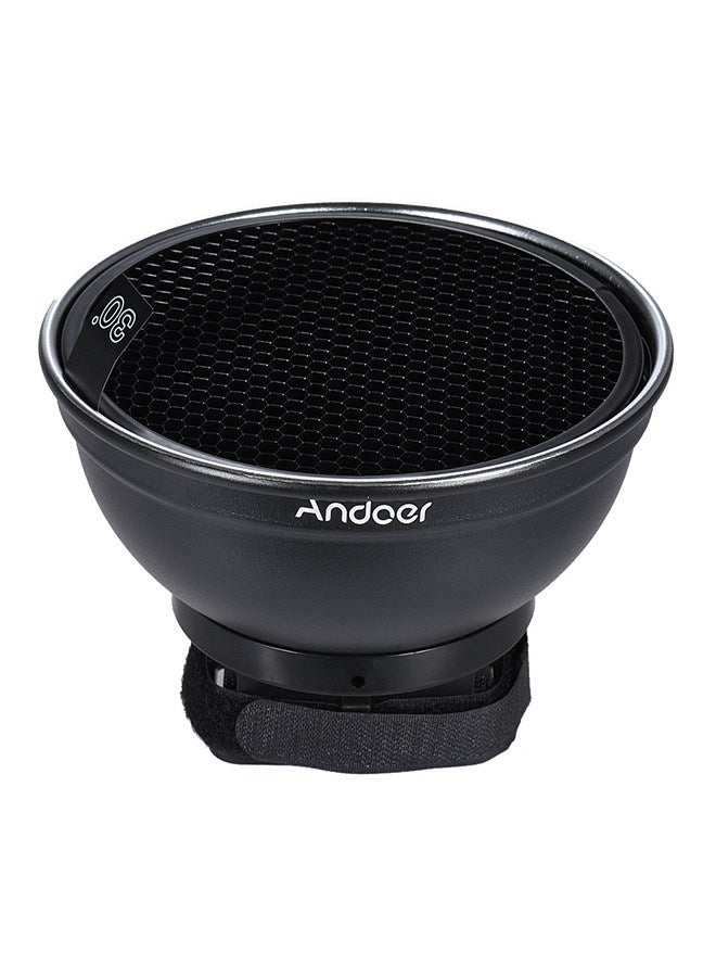 ANDOER Andoer 5.9'' (15cm) Silver Beauty Dish Diffuser w/ 30 Degree Honeycomb Replacement for Neewer Canon Nikon Yongnuo Godox Meike Vivitar Photography On-camera Flash Speedlite Speedlight  - Image 1