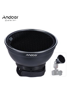 ANDOER Andoer 5.9'' (15cm) Silver Beauty Dish Diffuser w/ 30 Degree Honeycomb Replacement for Neewer Canon Nikon Yongnuo Godox Meike Vivitar Photography On-camera Flash Speedlite Speedlight  - Image 4