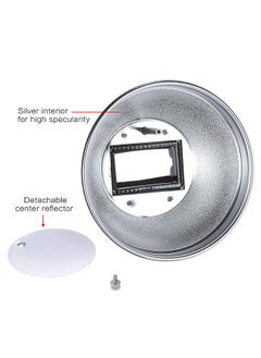 ANDOER Andoer 5.9'' (15cm) Silver Beauty Dish Diffuser w/ 30 Degree Honeycomb Replacement for Neewer Canon Nikon Yongnuo Godox Meike Vivitar Photography On-camera Flash Speedlite Speedlight  - Image 5