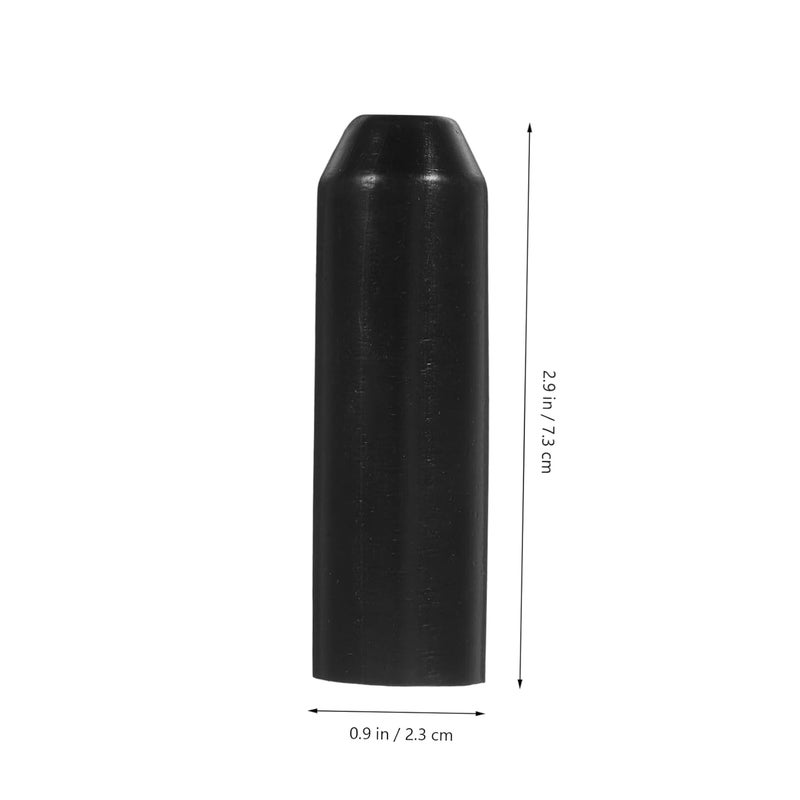 VOSAREA 5PCS Black Heat Shrink End Caps Insulating Cable Sealing Caps for Electrical Wire Protection Waterproof and Sturdy Shrink Sleeve Kit - Image 2