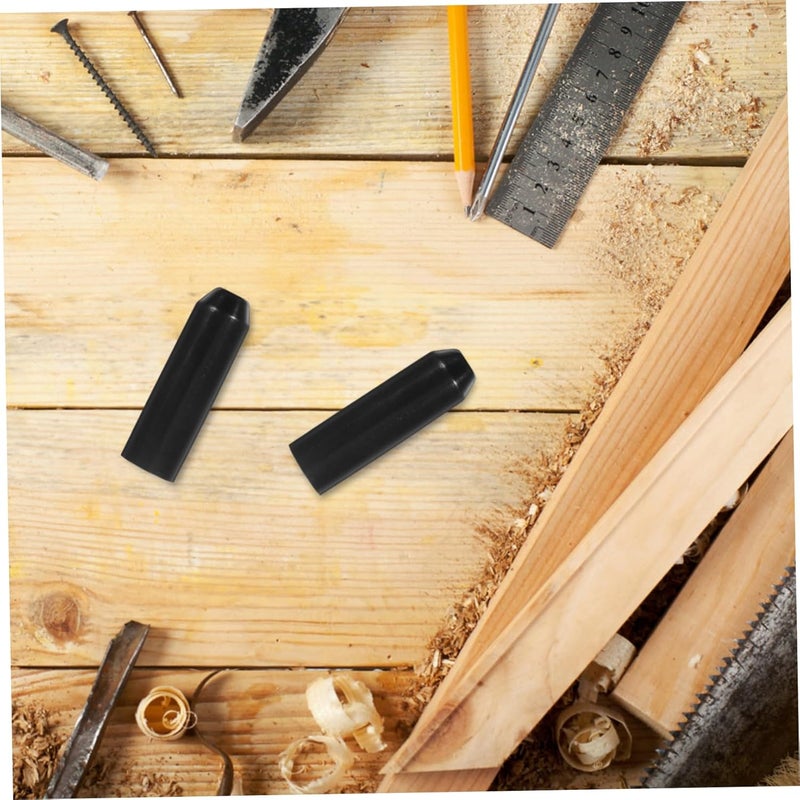 VOSAREA 5PCS Black Heat Shrink End Caps Insulating Cable Sealing Caps for Electrical Wire Protection Waterproof and Sturdy Shrink Sleeve Kit - Image 4