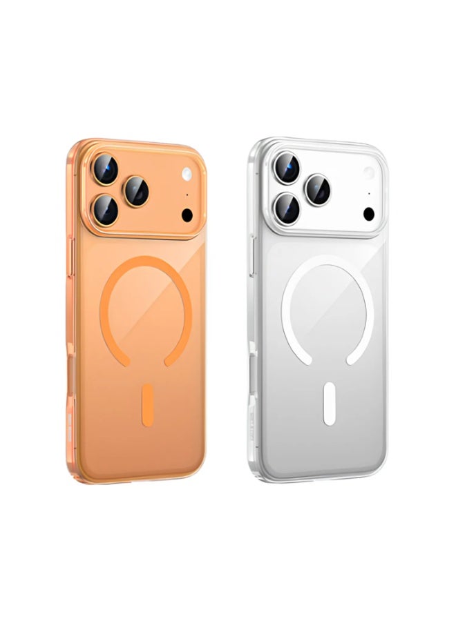 GREEN LION iPhone 17 Pro Max MagSafe Case Delgado with Ultra Drop Protection & MagSafe Compatibility / Camera Protection / Daily Protection - Orange Titanium - Image 2