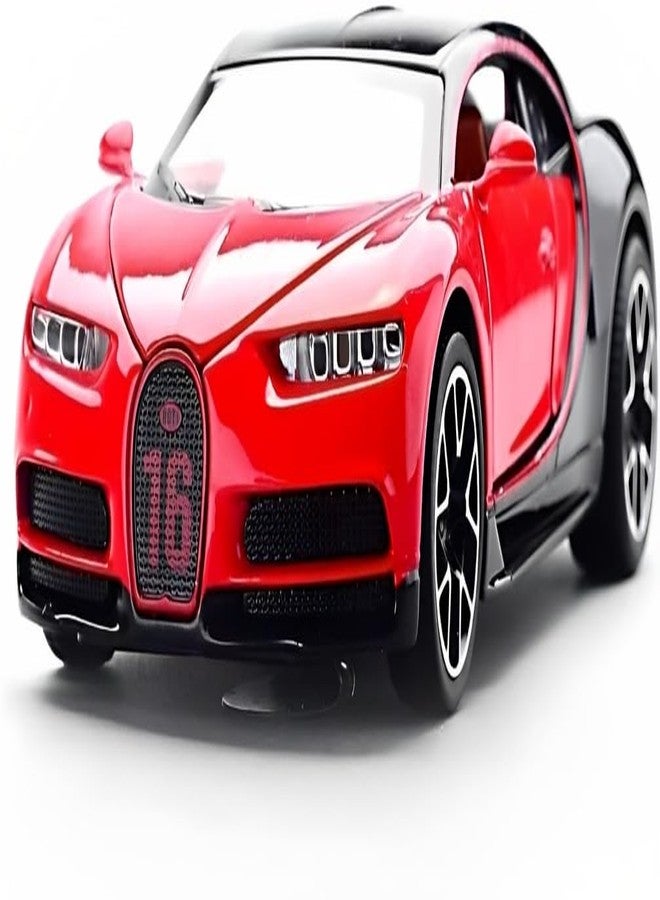 Sky Tech® Bugatti Chiron 1:32 Exclusive Alloy Metal Pull Back Die-cast Car Diecast Metal Pullback Toy car with Openable Doors & Light, Music Boys Gifts Toys for Kids【Colors as Per Stock】 - Image 1