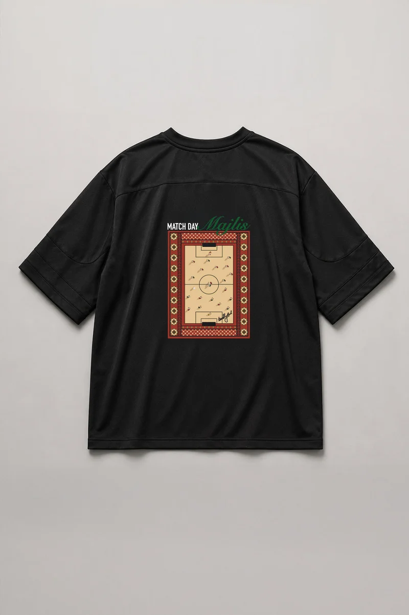 تيربلي ريل The Football Majlis | Black Lifestyle Jersey