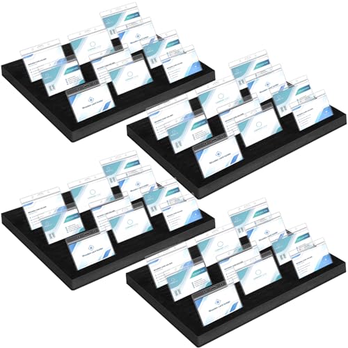 Lincia 4 Pcs Name Badge Holder ID Badge Tray Organizer Name Badge Organizer Badge Foam Holds 60 Badges ID Tag Name Badge Organizer Name Tag Holders for Office 16 34 x 12 x 1 14 Inch