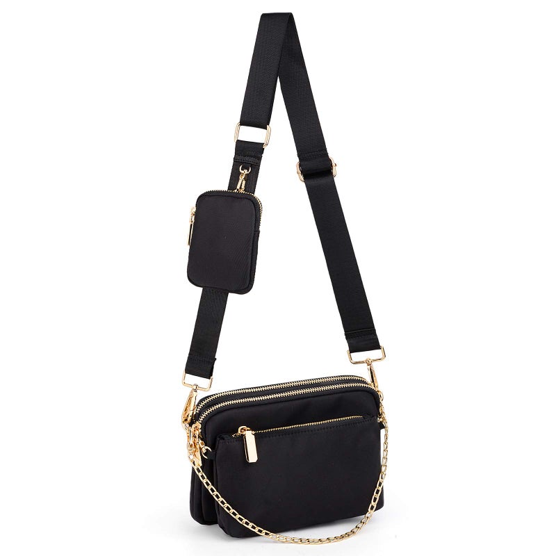 UTO Small Crossbody Bags for Women 3 in 1 Trendy Belt Purse Fashion Designer Mini Cute Sling Fanny Chest Pack - Image 1