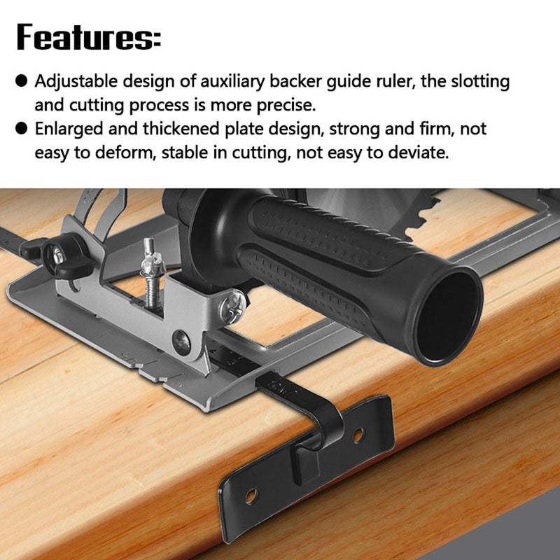 Angle Grinder Retrofit Cutting Machine Bracket 0-40Mm Cutting Depth Adjustable 0-45° Angle Adjustable - Enlarged Thickened Plate Design Positioning Bracket for Angle Grinder Cutting Modification - Image 3